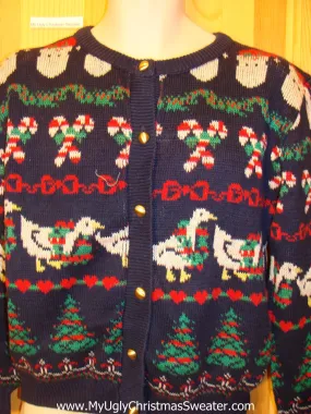 80s Style Two Sided Horrible Funny Ugly Sweater