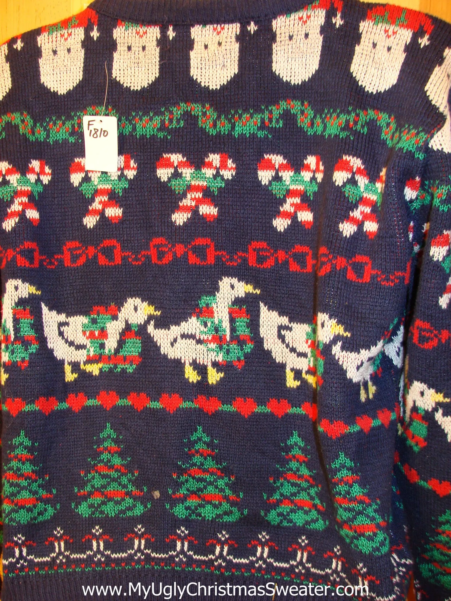 80s Style Two Sided Horrible Funny Ugly Sweater