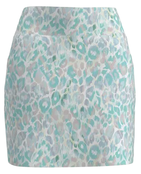 AB Sport Women's Seafoam Tan Animal Print Golf Skort