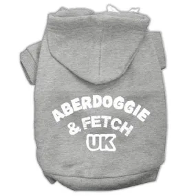 Aberdoggie Uk Screenprint Pet Hoodies Grey Size Med (12)