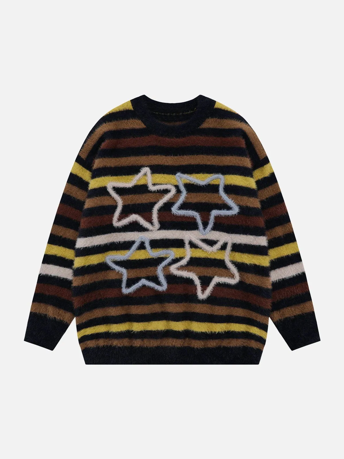 AlanBalen® - Color Striped Star Sweater