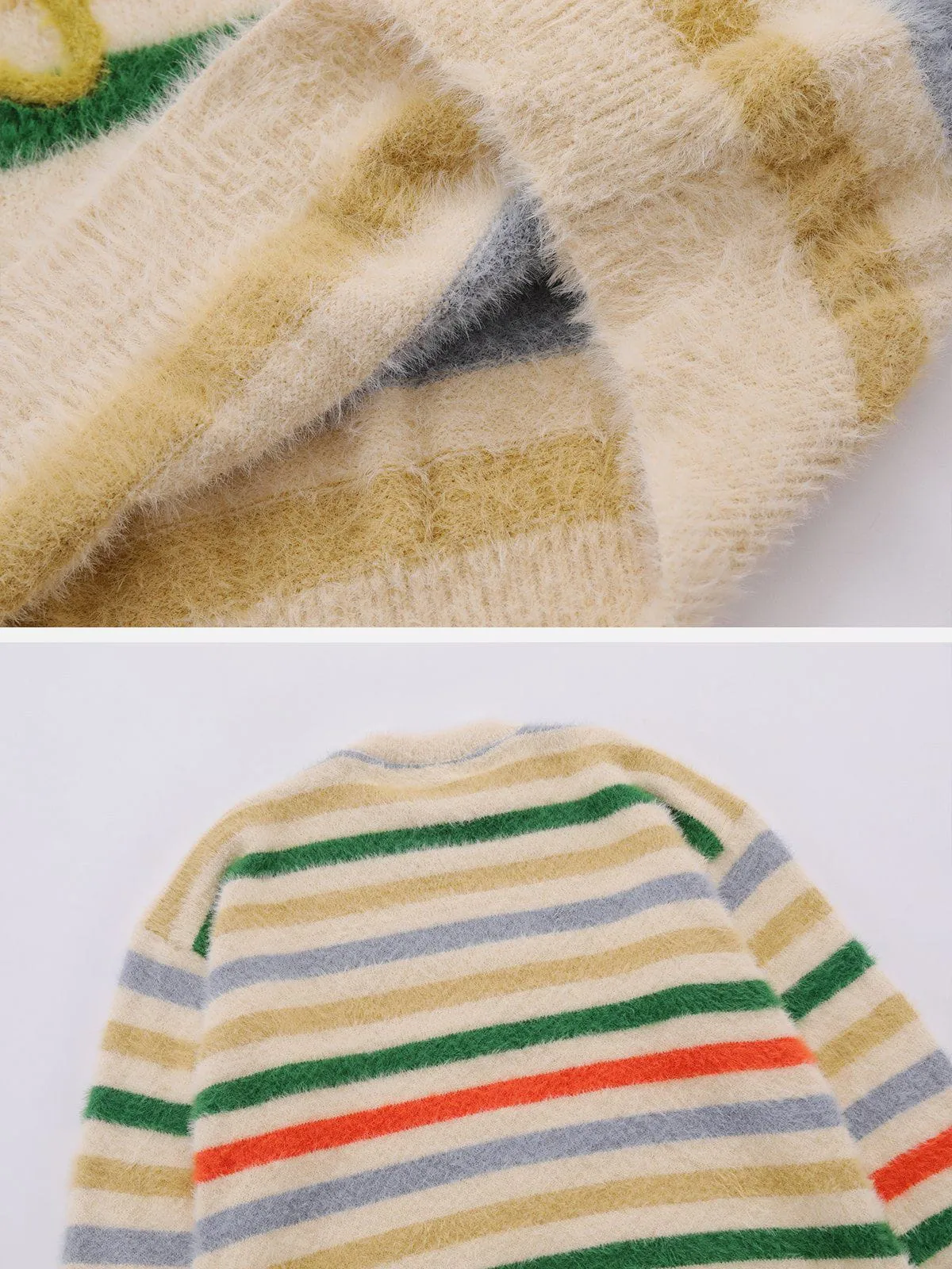 AlanBalen® - Color Striped Star Sweater