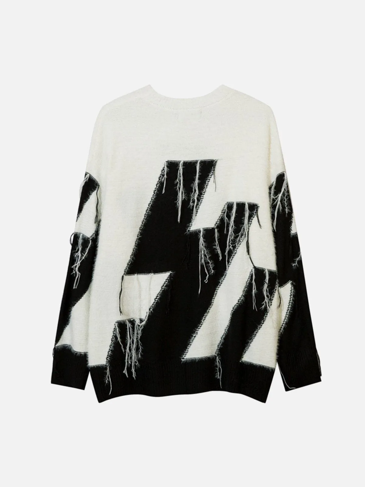 AlanBalen® - Colorblock Fringe Sweater