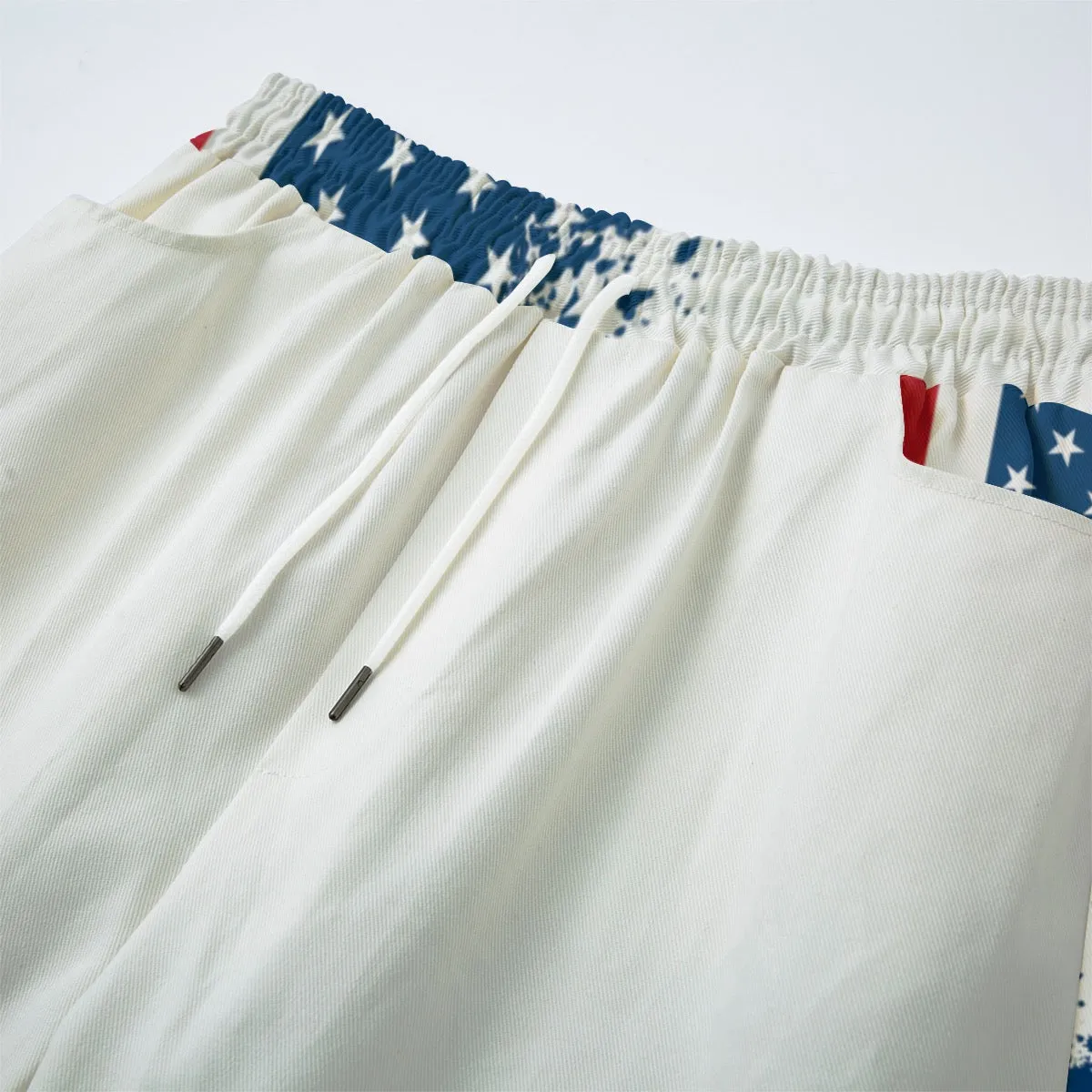 All-Over Print Unisex Straight Casual Pants | 245GSM  C otton Jaxs n crown usa print
