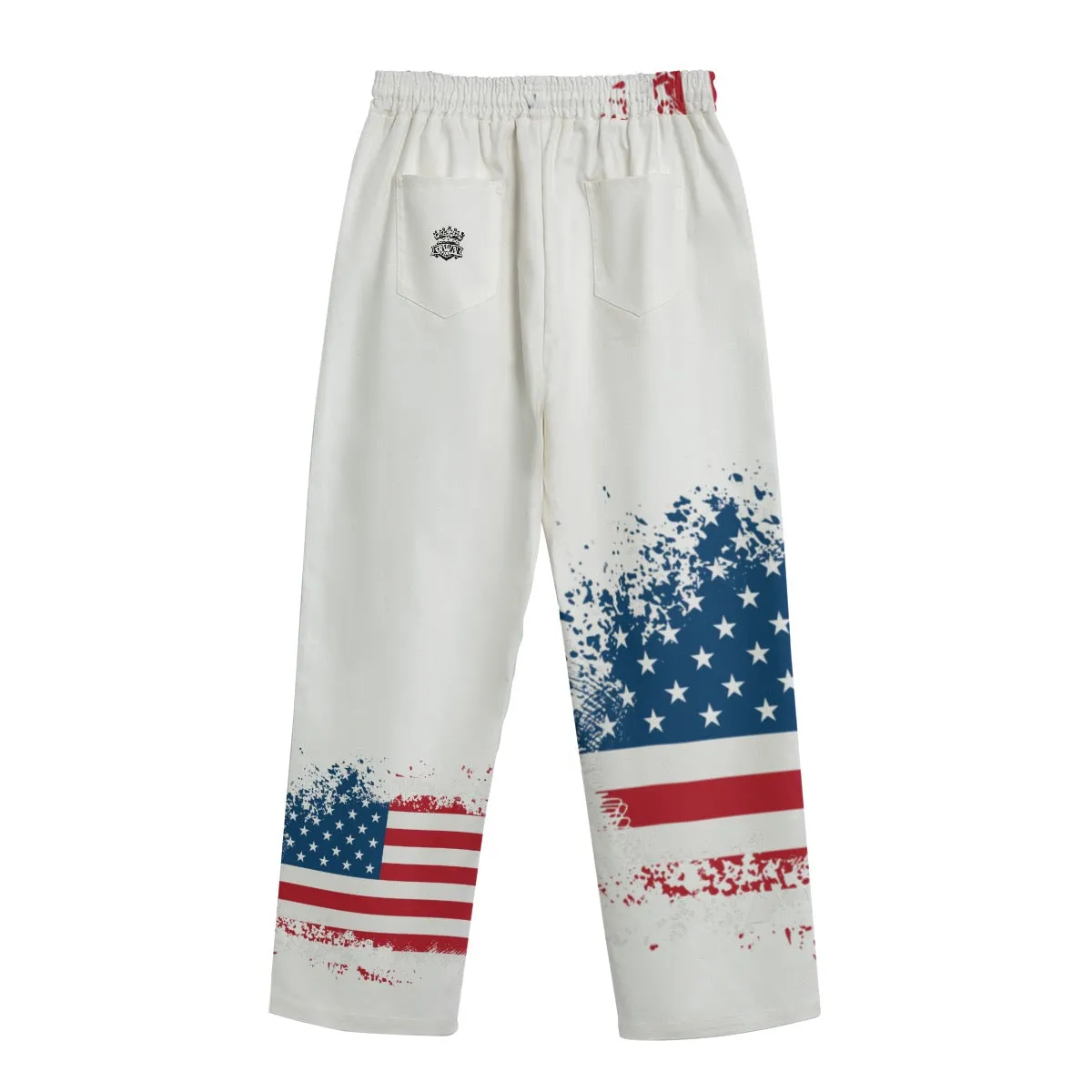 All-Over Print Unisex Straight Casual Pants | 245GSM  C otton Jaxs n crown usa print