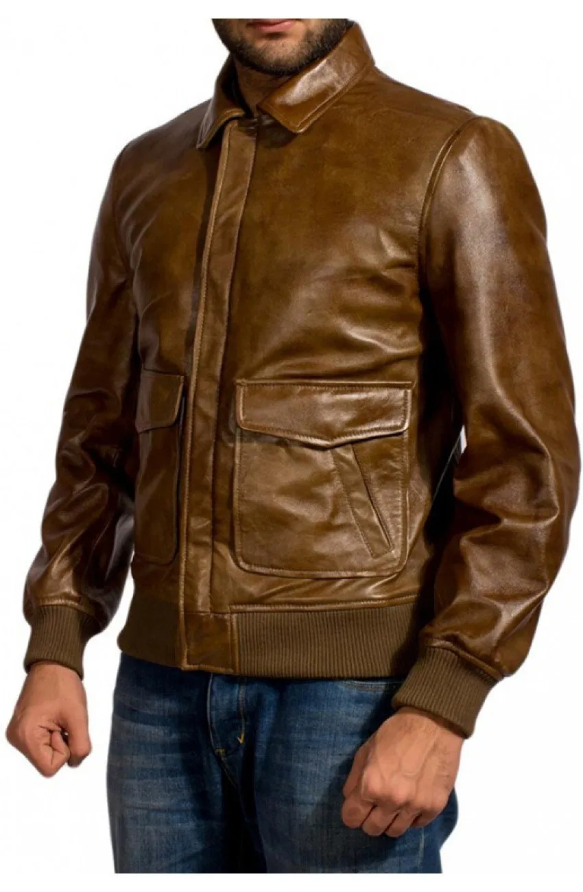 Ansel Elgort Leather The Fault in Our Stars Jacket