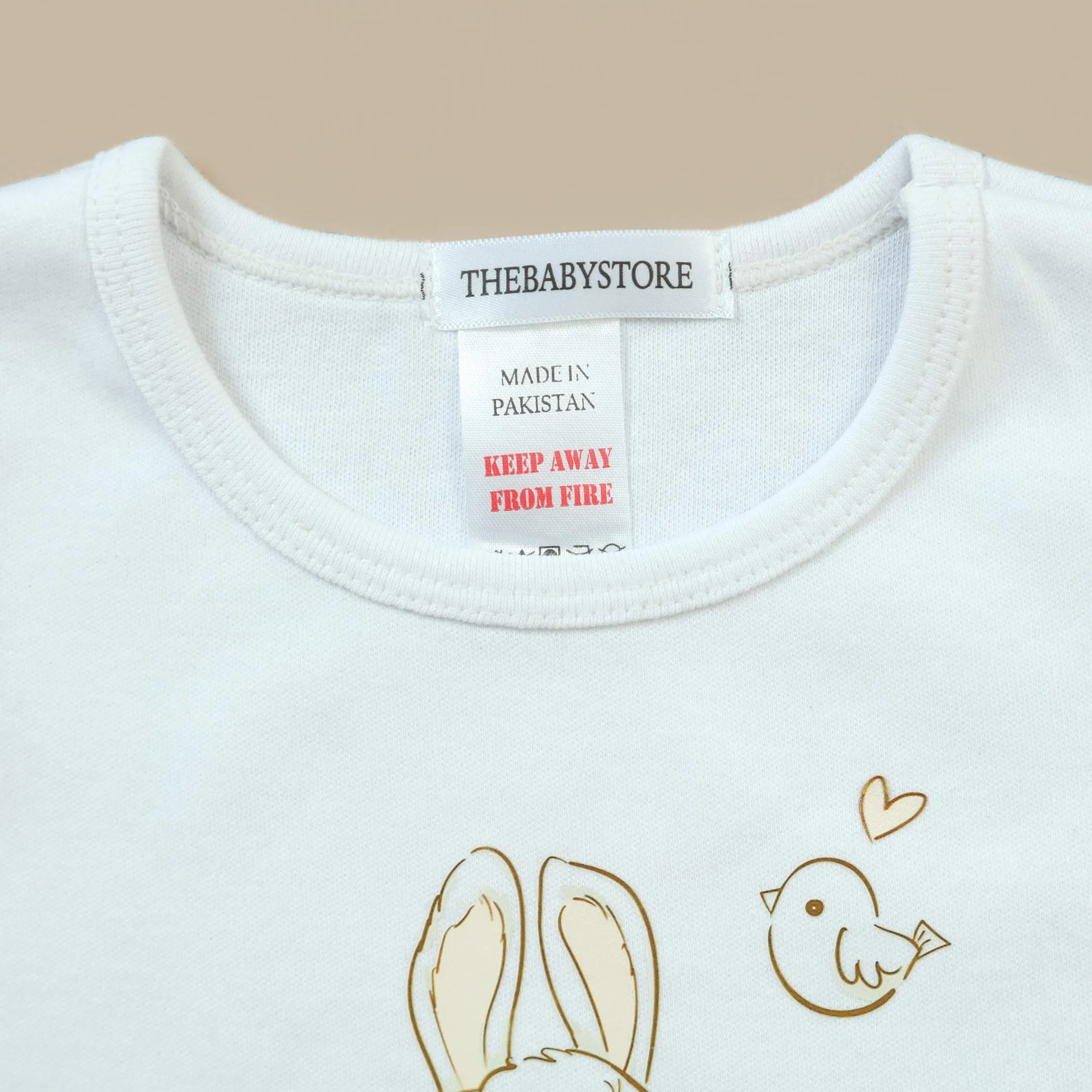 Bunny Bliss  Printed 2 Pieces Set