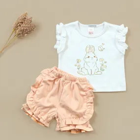 Bunny Bliss  Printed 2 Pieces Set