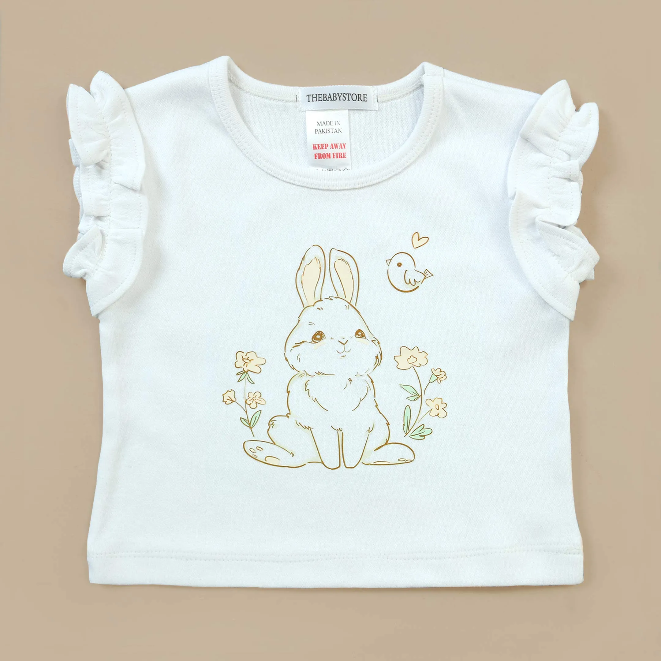 Bunny Bliss  Printed 2 Pieces Set