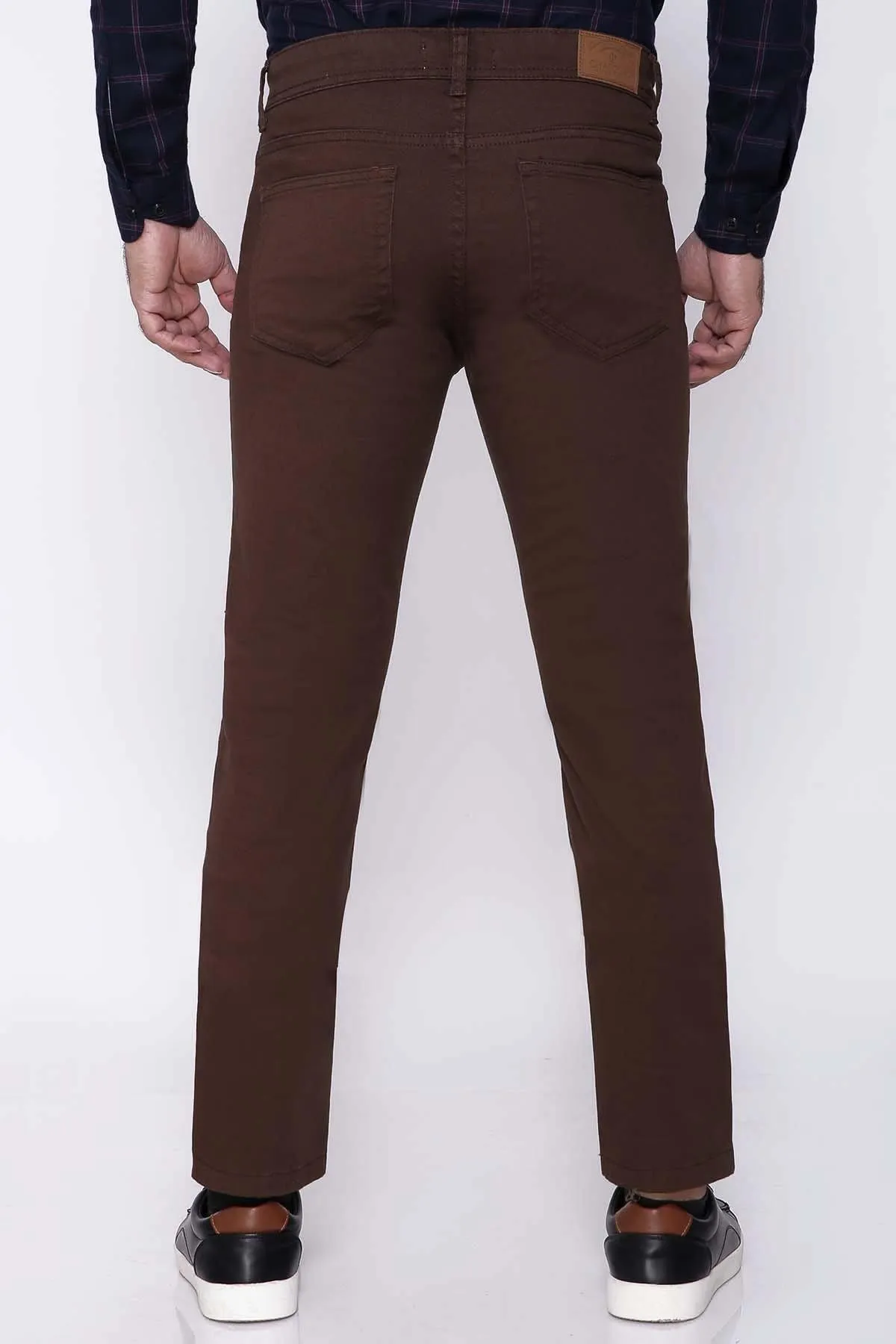 C PANT 5 POCKET SLIM FIT BROWN