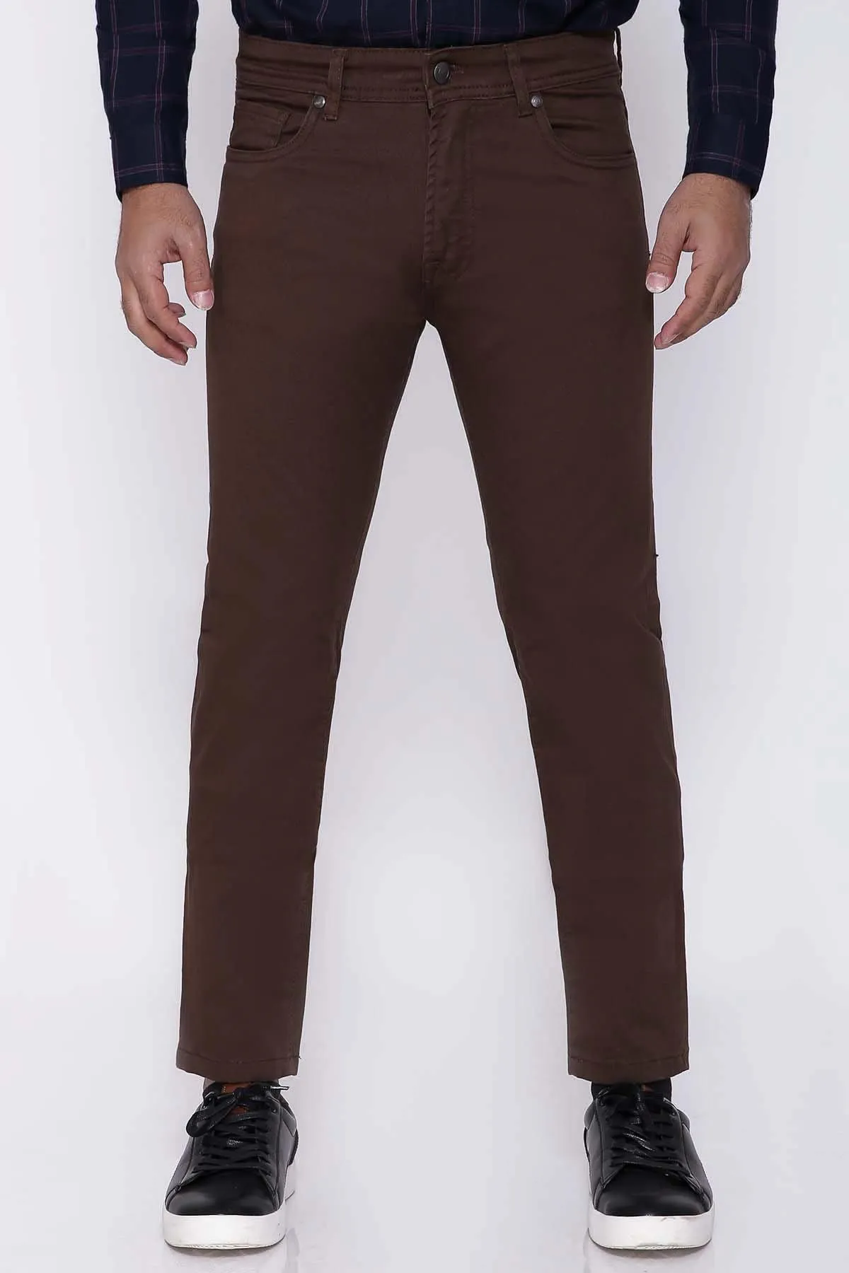 C PANT 5 POCKET SLIM FIT BROWN