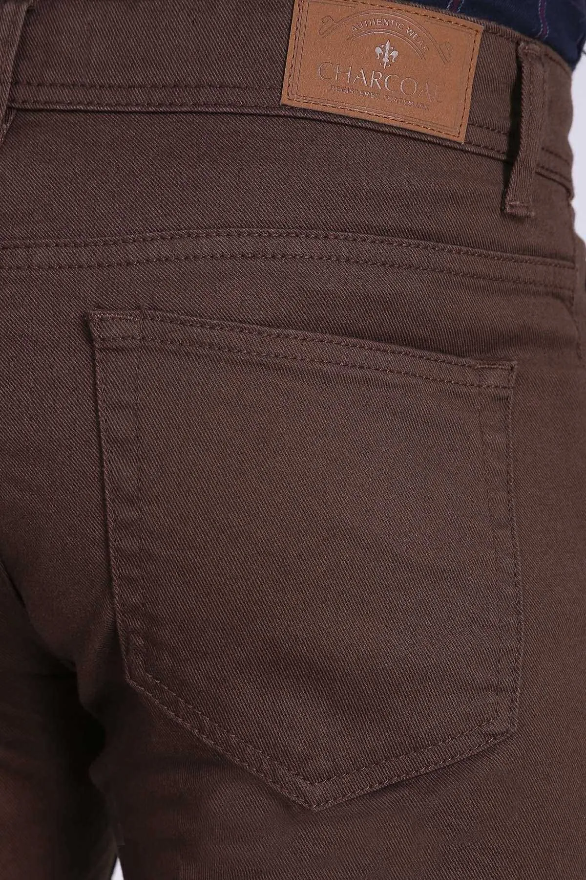 C PANT 5 POCKET SLIM FIT BROWN