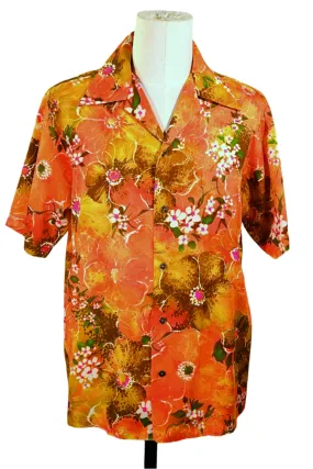 Diamond Head Sportswear Vintage Hawaiian Shirt, Neon Psychedelic Aloha Shirt