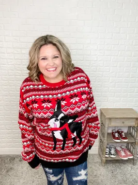 Frenchie / Boston Ugly Christmas Sweaters