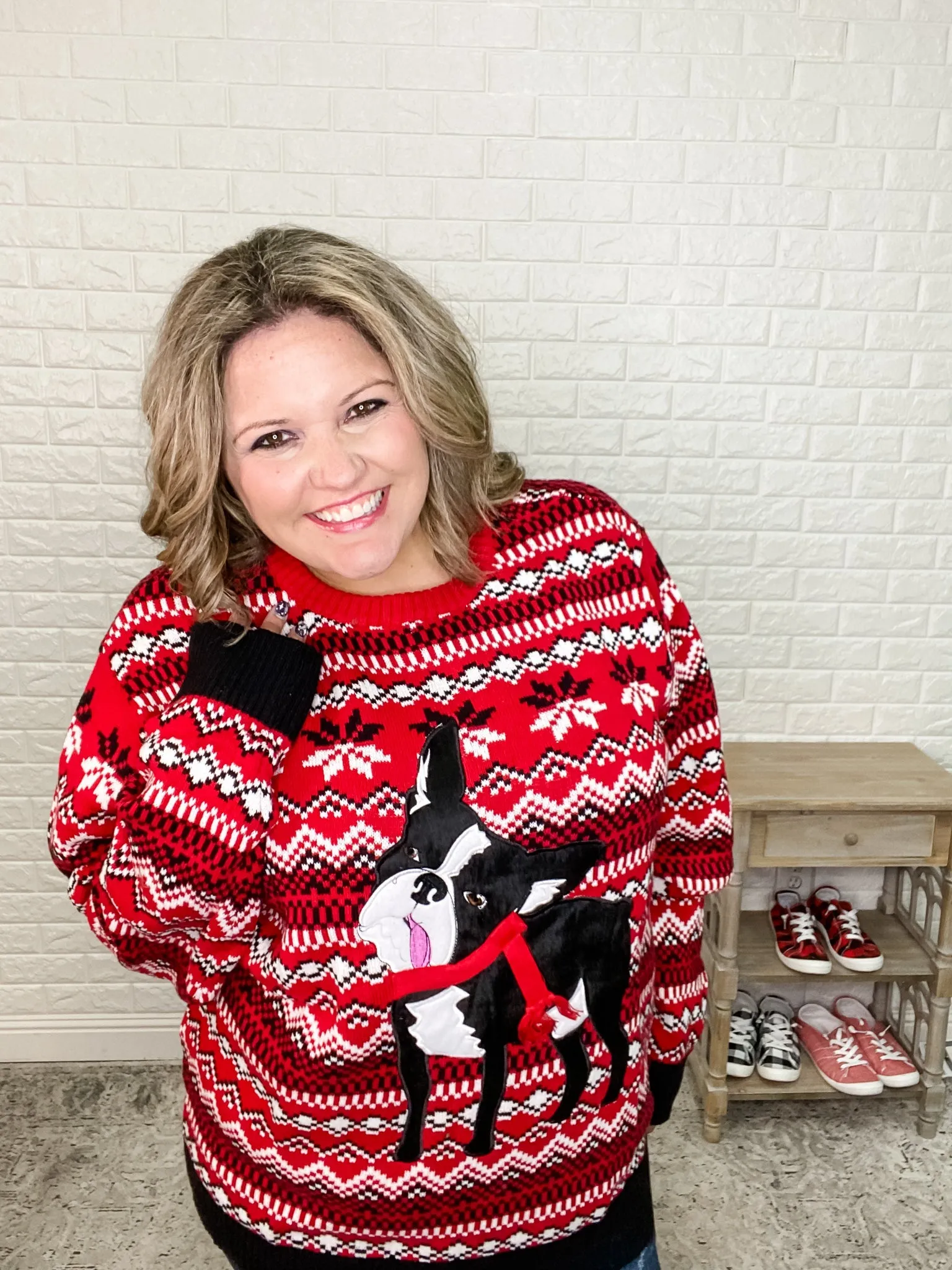 Frenchie / Boston Ugly Christmas Sweaters
