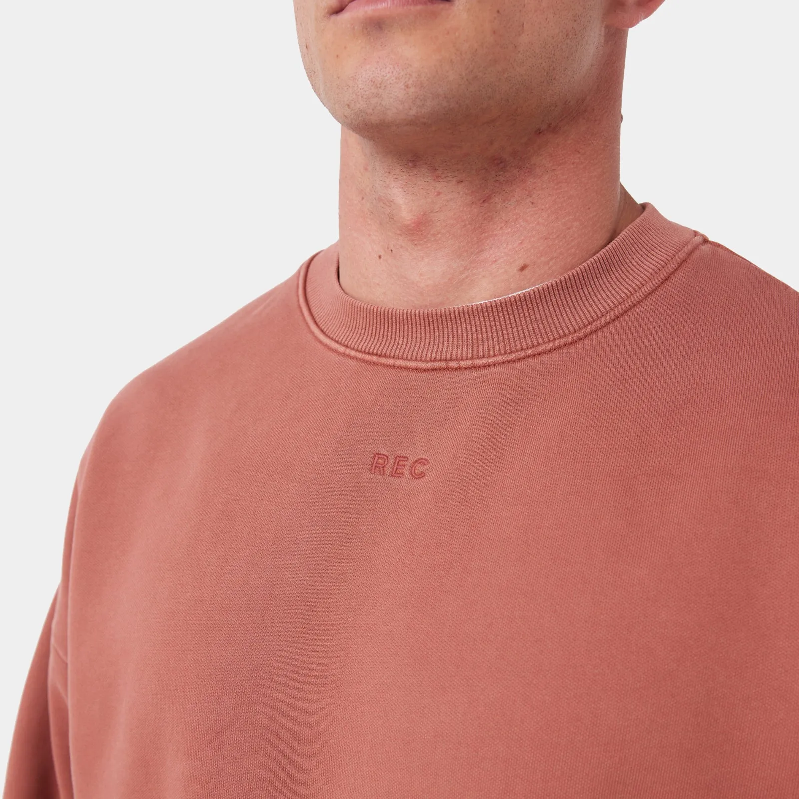 REC GEN - Men's Rest Fleece Crew GD - Terracotta