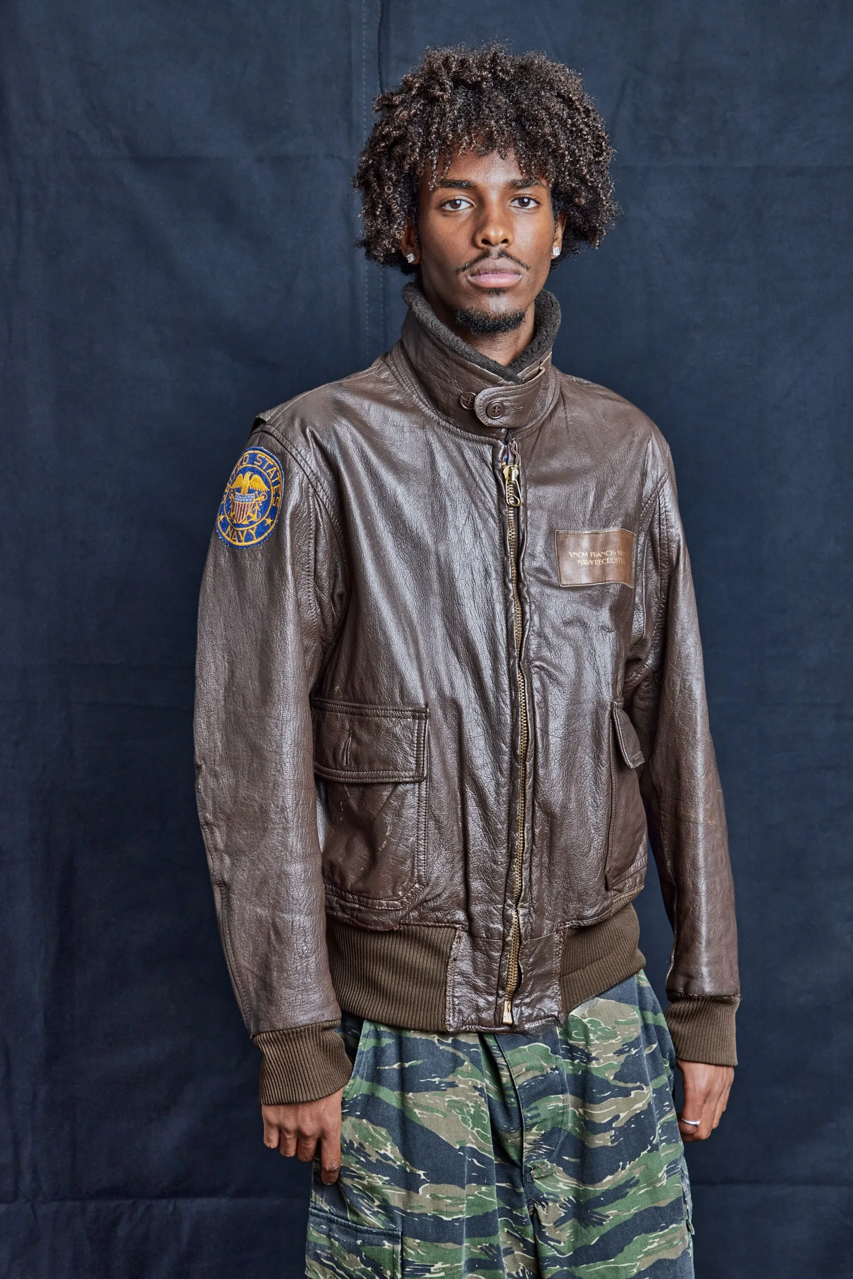 Recruiter Brown Leather Jacket