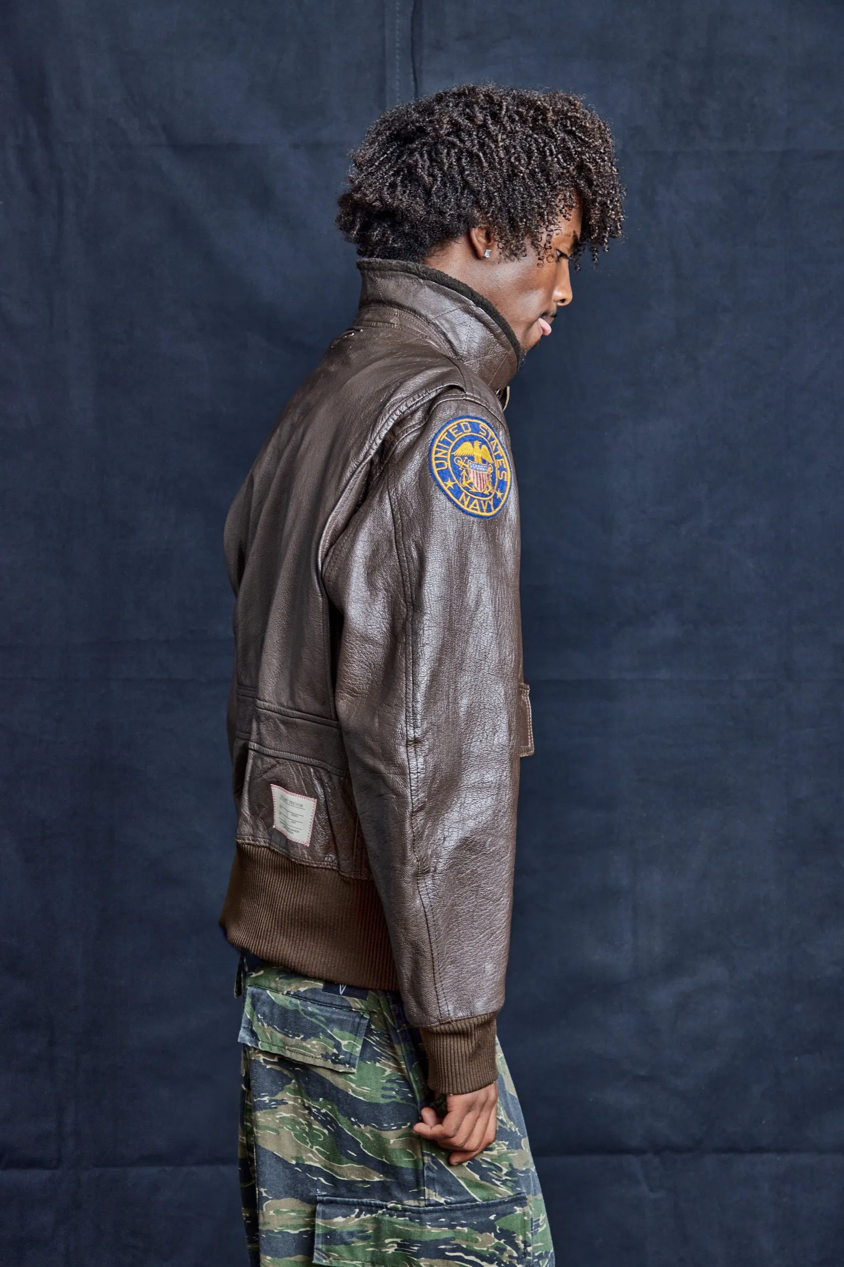 Recruiter Brown Leather Jacket