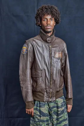 Recruiter Brown Leather Jacket