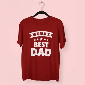 World's best Dad Unisex Round Neck Half Sleeve Classic T-Shirt