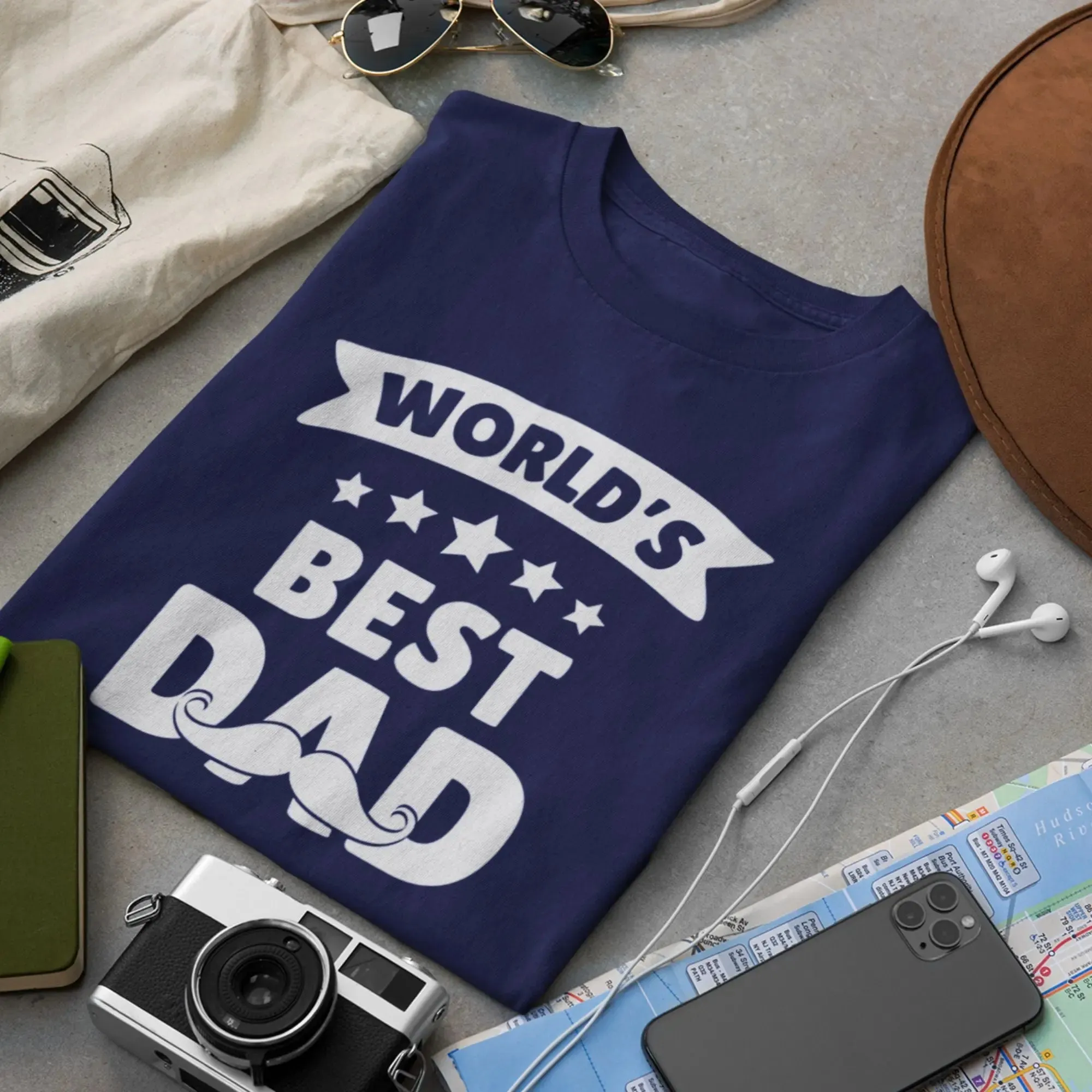 World's best Dad Unisex Round Neck Half Sleeve Classic T-Shirt