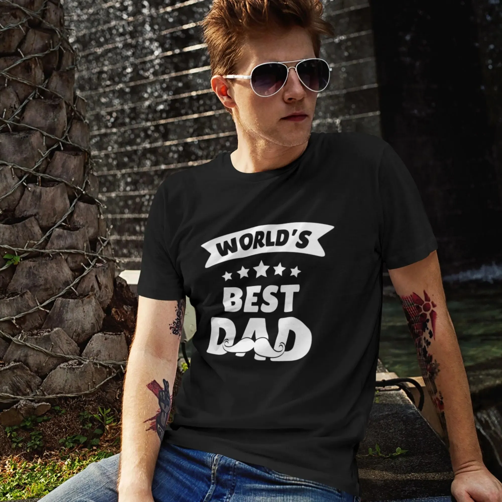 World's best Dad Unisex Round Neck Half Sleeve Classic T-Shirt